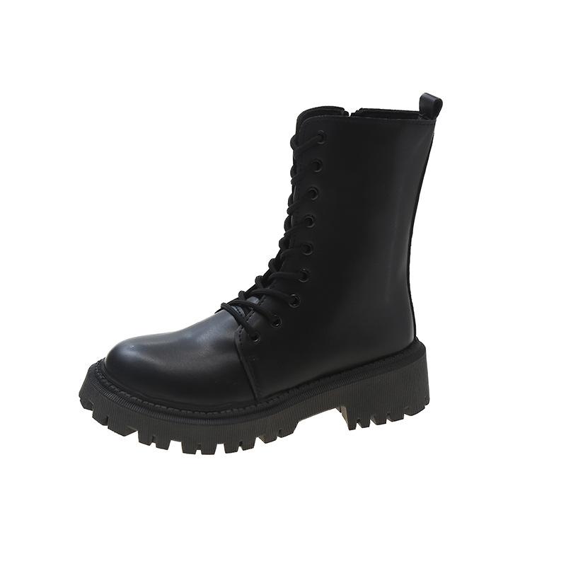 Европейские и американские осенне-зимние короткие ботинки 2025 новые белые на платформе большого размера женские туфли ботинки Мартин женские большого размера 41 ботинки женские