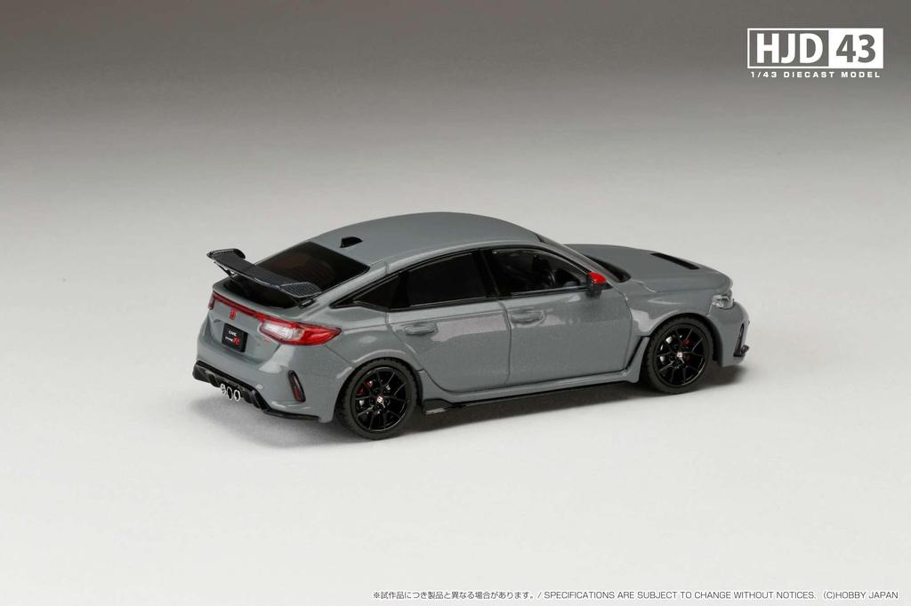 Hobby Japan HJD43 Масштаб Honda Civic Type R с оригинальной отделкой Sonic Gray Модель в масштабе 1/43 (ФЛ5) Опции, Жемчуг,