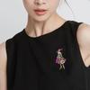 Exquisite Hollow Out Elegant Lady Crystral Enamel Brooch Badges Fashion Classic Women Drip Oil Pin Jewelry