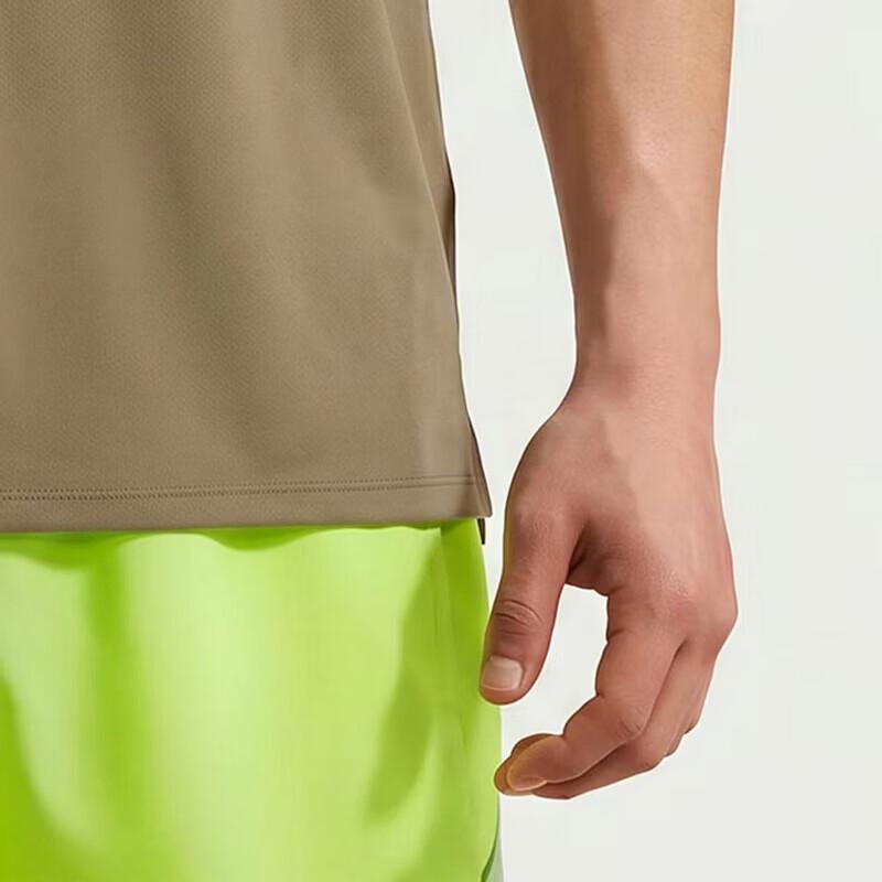 Nike Мужская дышащая футболка с коротким рукавом для фитнеса и бега
