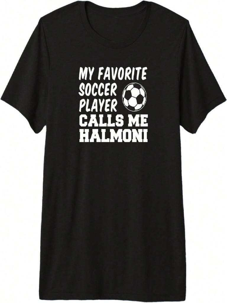 My Favorite Soccer Player Calls Me Halmoni Korean Grandma Premium Tri-Blend T-Shirt
