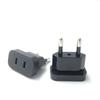 1Pcs EU Adapter Travel Converter Adapter American China US To EU Plug Euro Plug Electrical Adapter AC Electrical Socket Outlet