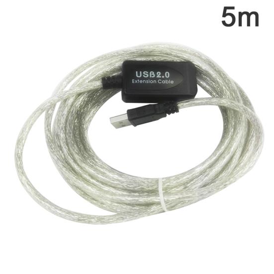 Активный удлинительный кабель-ретранслятор USB 2.0, 5/10/15/20 м, удлинительный шнур усилителя сигнала
