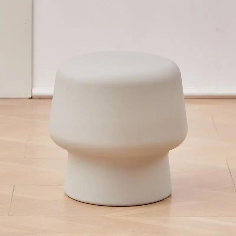 Nordic Simple Coffee Table Side Stool Small Balcony Modern Round Stools Household Durable Thick Ottomans Living Room Furniture