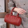 Cowhide Shoulder Women's Bag Crossbody Fashionable Simple Practical Soft Leather Drum Pillow Bag