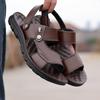 New Hot Sale Men's Sandals Non-slip Genuine Leather Sandals Soft Slippers  Flat For Mens Casual Shoes Sandalias MSA511