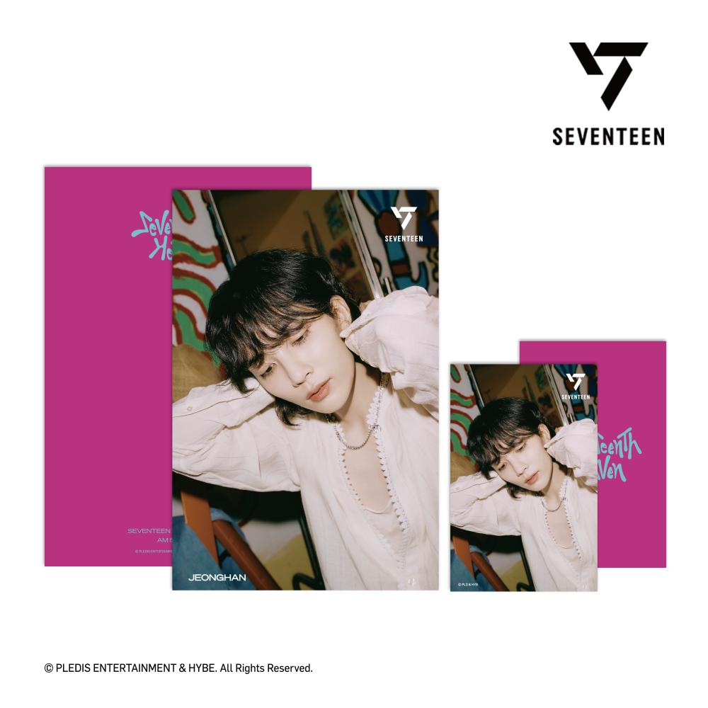 Seventeen 3D фотолентикулярная почтовая открытка + 1 фотокарточка SEVENTEENTH HEAVEN AM 5 26 Ver