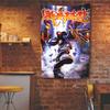 Limp Bizkits Flag Banner Four Holes Polyester Digital Prints Rock Band Tapestry Outdoor Decoration Room Garage Garden