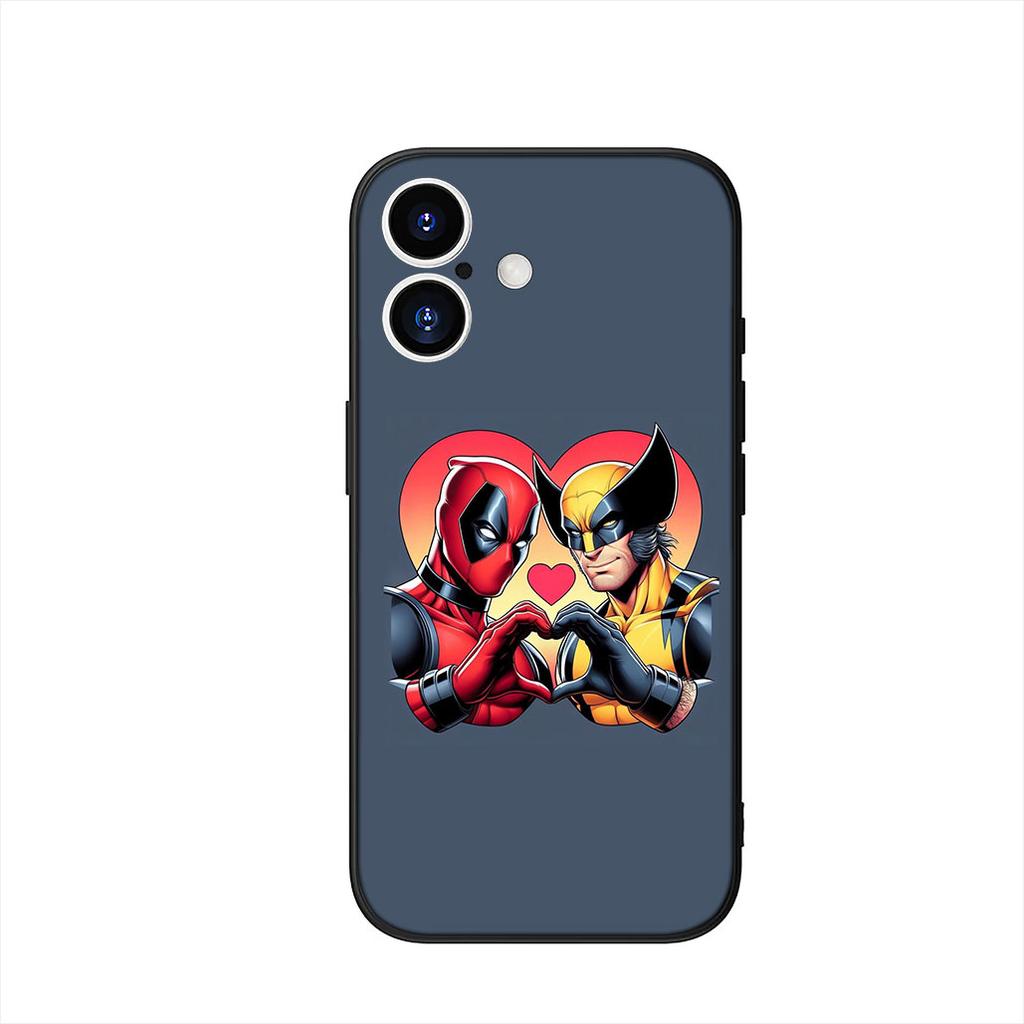 Deadpool Marvel Wolverine Cover Phone Case for Apple iPhone 16 15 14 Plus 13 12 Mini 17 Pro Max + 16E Air 16+ ProMax