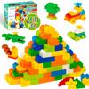 Игрушка из 240 крупных блоков частиц, совместимая с Duplo, сменный блок Anpanman, для игр в помещении, развивающая игрушка, строительные блоки, игровое оборудование для детей