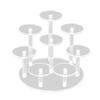 Подставка для демонстрации фигурок EdisonBrain, Акрил, Вмещает 8 фигурок, Подставка для демонстрации, Сцена