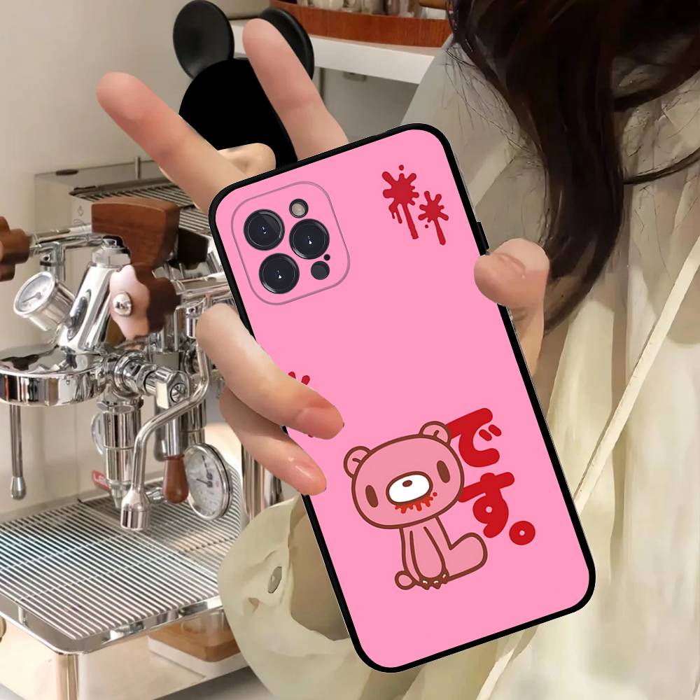 Cute G-Gloomy B-Bear For IPhone 17 16 15 14 13 12 11 Pro Max 13 17Air Shockproof Soft Phone Cases Coque