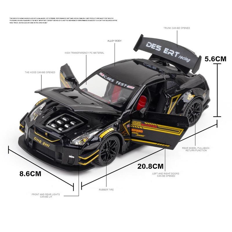 1/24 NISSAN Skyline Are GTR R35 Wide Body Race Alloy Car Model Diecasts Vehicles Refit Racing Toy Cars Детские игрушки Детские игрушки для мальчиков