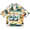 Summer Collection 2024 Full Print Button Short Sleeve Silk Shirt Kids Shirts KHK030567-116