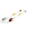 [J2127] - Silver Bracelet 'Inspiration' Amber 3 Tones