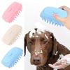 Щетка для купания домашних животных 2-в-1 SPA Массажная расческа Мягкий силиконовый инструмент для ухода за домашними животными