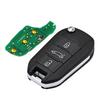 3 Button Flip Remote Key Fob 433MHz 4A Chip For Peugeot Partner 508 308 Expert For Citroen Dispatch C3 C4 Cactus Berlingo HU83
