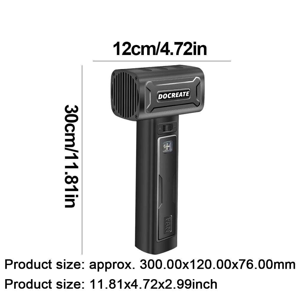 Мини-ручной турбореактивный вентилятор с бесщеточным двигателем, мощный канальный вентилятор, тяга 1 кг, мощный турбореактивный вентилятор, электрический воздуходув, сушилка для автомойки