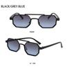Punk Polygon Sunglasses Large Frame Multicolor Eyewear Fashion Double Beam Sun Glasses  Outdoor