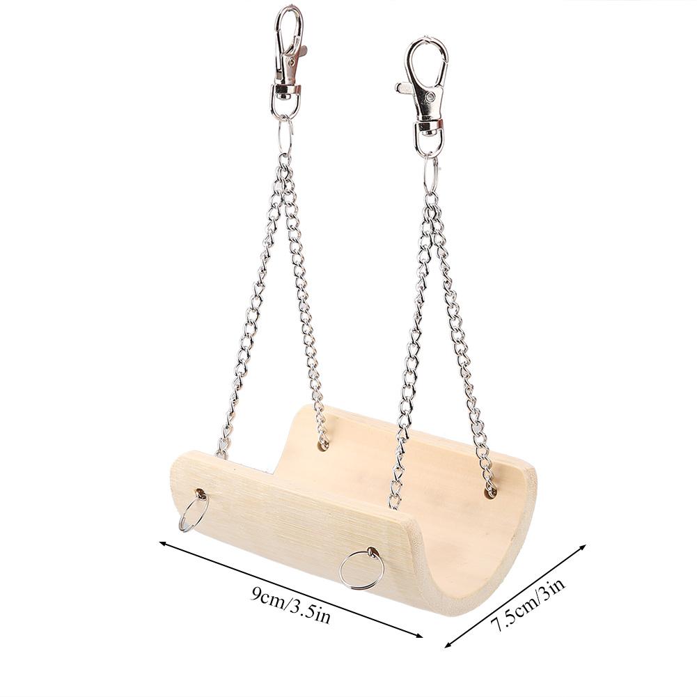 Маленькие животные хомяк деревянные качели питомец забавная подвесная игрушка клетка игрушки