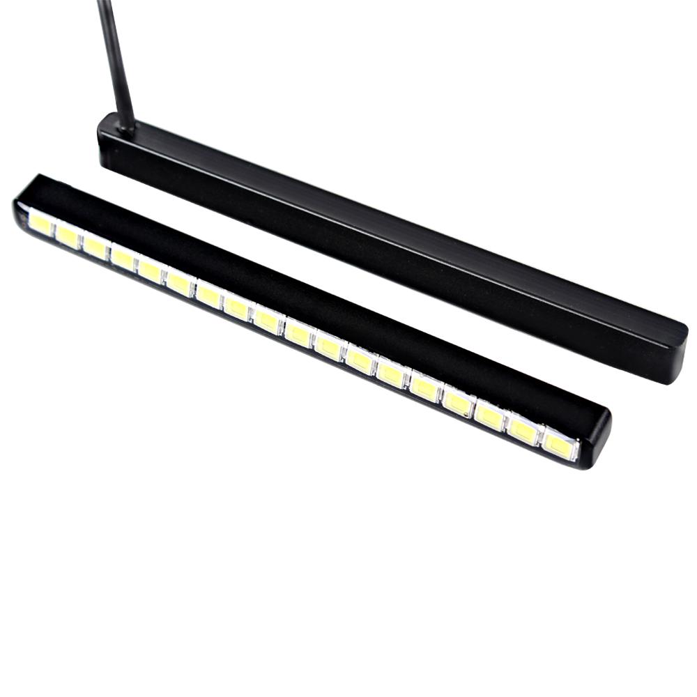 18 светодиодов Автостайлинг ДХО Водонепроницаемые Дневные ходовые огни для автомобиля Автомобильный дневной светодиодный свет