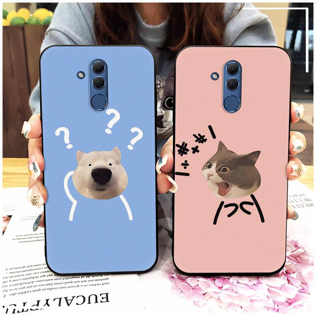 Защитный мягкий чехол Чехол для телефона Для Huawei Mate 20 Lite Чехол для телефона Ударопрочный Водонепроницаемый ТПУ Для пары Прочный Полная защита