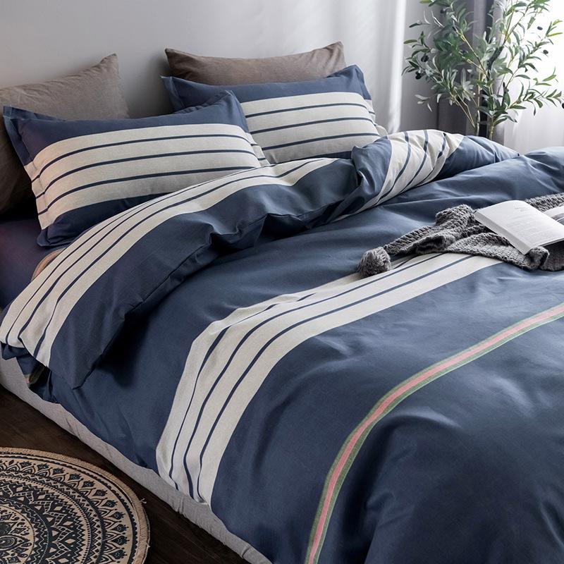 Four-piece Bedding Set Pure Cotton New Style Princess Style Dormitory Single Three-piece Bedding Set