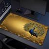 Peacock Art Xl Gaming Mouse Pad Nonslip Rubber Base Stitched Edge Waterproof Desk Mat For Pc Laptop Gamer Office Computer Accessories C927500