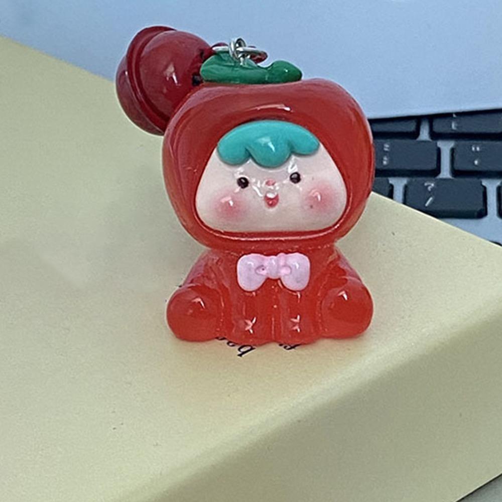New Night Glow Bell keychain Cute Candy Color Pendant Bag Pendant Creative Backpack Hange Gift Pendant