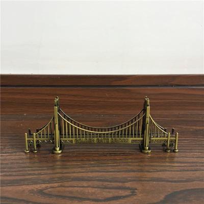 Металлическая модель моста Золотые Ворота: Знаковые США. Архитектурный декор для дома