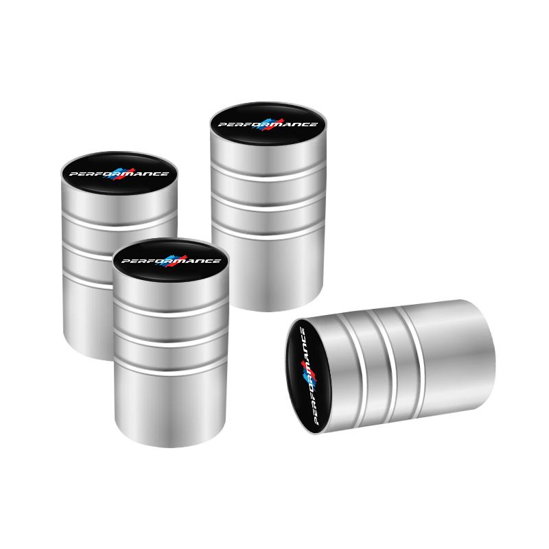 NTSM5 4Pcs Motorcycle sticker/3D Metal Tire Valve Cap Car Tyre Air Stem Cover For BMW M E46 E90 E60 F30 F10 E39 E36 F20 G20 G30 E92 X5