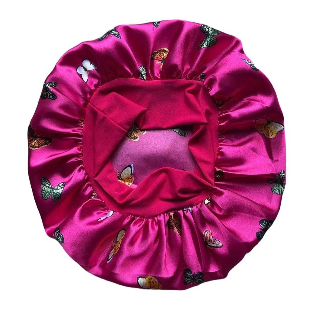 Children's Satin Sleep Cap - Soft Elastic Silk-like Hair Care Hat