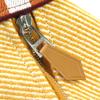 Pristine HERMES Handbag BRIDE A BLACK GM OC Serie Button H Logo Pouch Orange Used