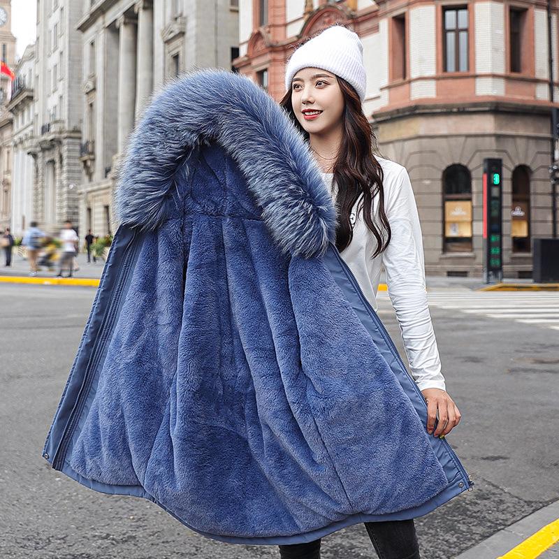 Long Padded Coat for Women, New Thickened Style with Hood, Loose Fit, Popular Jacket, Fashionable Parka Coat Suitable for Winter