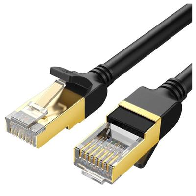 Круглый Сетевой Кабель Ugreen Nw107 Ethernet Rj45, Cat.7, Stp, 2M (Черный)