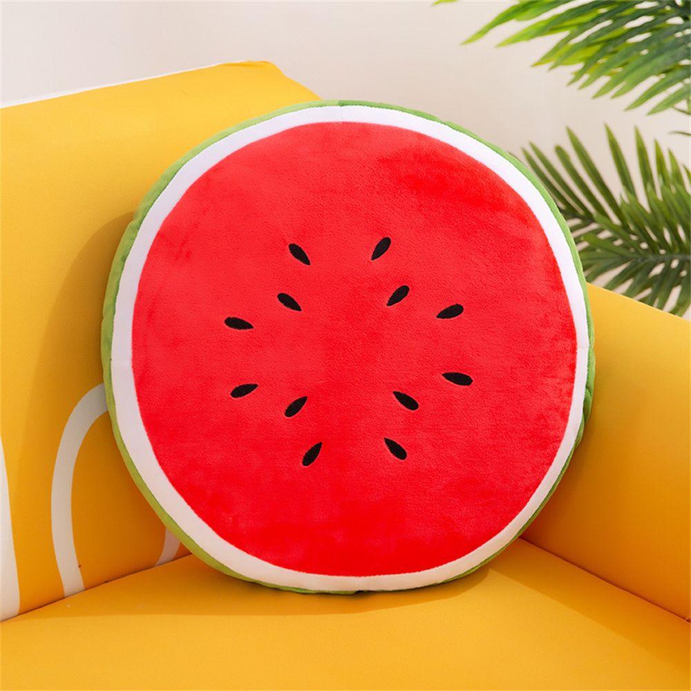 Pillow Bed Sofa Decor Watermelon Stuffed Toys Watermelon Plush Toy Real Life Fruits Fruit Plush Toy
