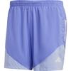 Aeroready Own The Run Base Logo Print Mid Rise Sports Shorts Men Shorts Cobalt-Blue IW0036