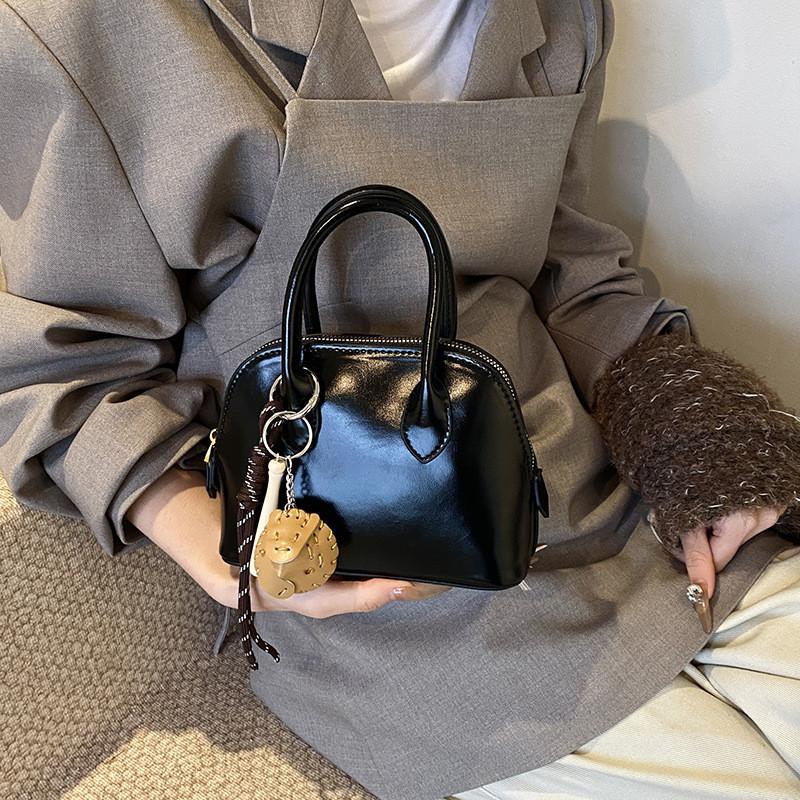 Ielgy Hand Carry Retro Bowling Bag Fashionable All-Match One-Shoulder Messenger Bag
