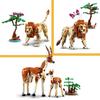 LEGO® 31150 Creator 3en1 Les Animaux Sauvages du Safari, Jouet avec Figurines d'Animaux, Girafe, Gazelles et Lion