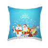 Peach Skin Christmas Print Pillow Case Cartoon Animal Home Sofa Cushion Cover Bedside Bedroom Pillow