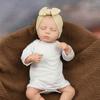 49 см тканевое тело куклы-реборн малышки LouLou милая, реалистично выглядящая спящая новорожденная кукла ручной работы с окрашенными волосами куклы-реборн для детей подарки на день рождения