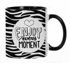 11 унций керамические кофейные кружки Наслаждайтесь каждым моментом Позитивное мышление Цитаты Подарок для