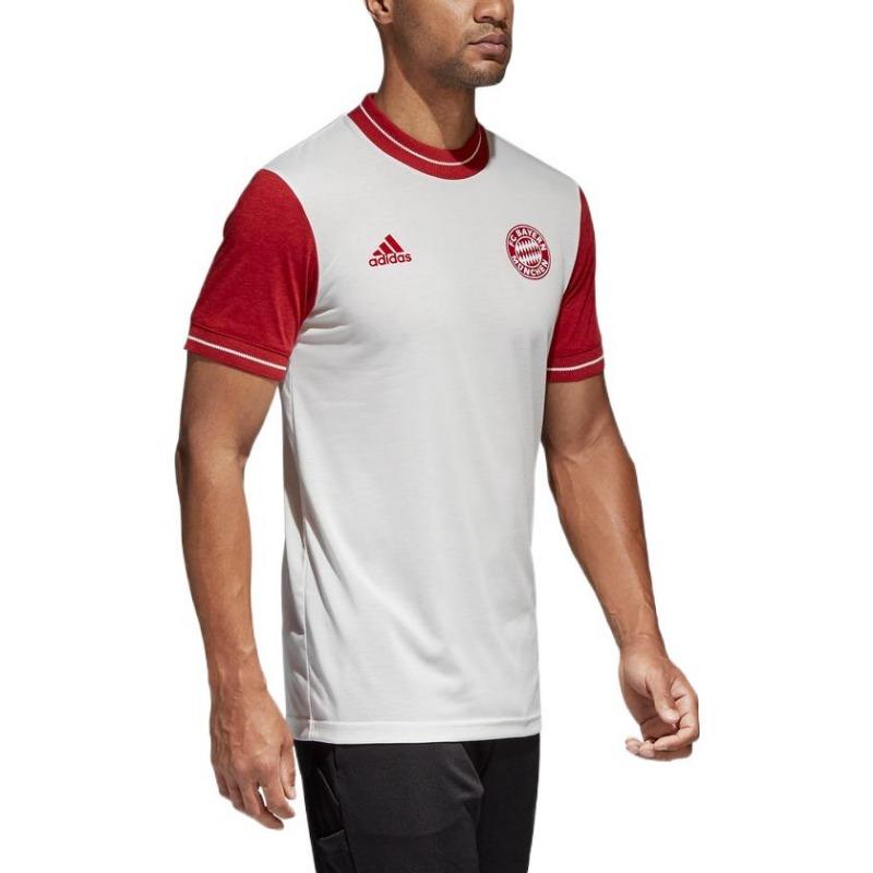 adidas ФК Бавария Мюнхен Icon Джерси Спортивные мужские топы с короткими рукавами белые CV8100