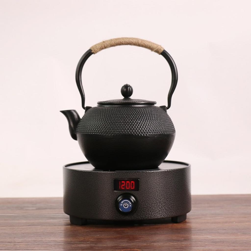 OULOVECO Iron Teapot, Induction Compatible, Teapot, Can Be Used Over an Open Flame, Iron Teapot, Cast Iron, Tea Ceremony Utensil, Iron Supplement,