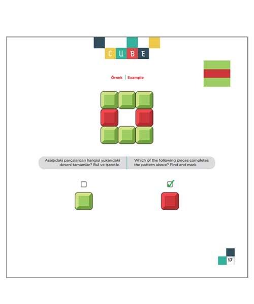 КУБ (Возраст 3+) / Серия книг, улучшающих IQ, внимание и способности, английский-турецкий