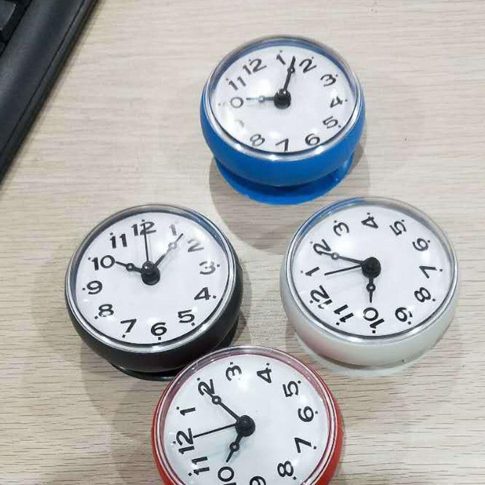 Пластиковые цементные настенные часы для душевой комнаты, кухни, водонепроницаемые с присосками