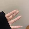 S серебряная игла три пары серебряных простых серег-колец женские серьги-гвоздики в стиле холодного ветра оптом