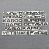 ZDVK6 4X4 FABIA KAMIQ KAROQ KODIAQ OCTAVIA RAPID SUPERB YETI skoda буквенный логотип автомобильные наклейки для серии Skoda тюнинг аксессуары для багажника