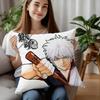 Аниме GinTama Наволочка Плюшевая Ткань Мягкая Наволочка Двусторонняя Печать Наволочка Подушка Бытовые Подарки