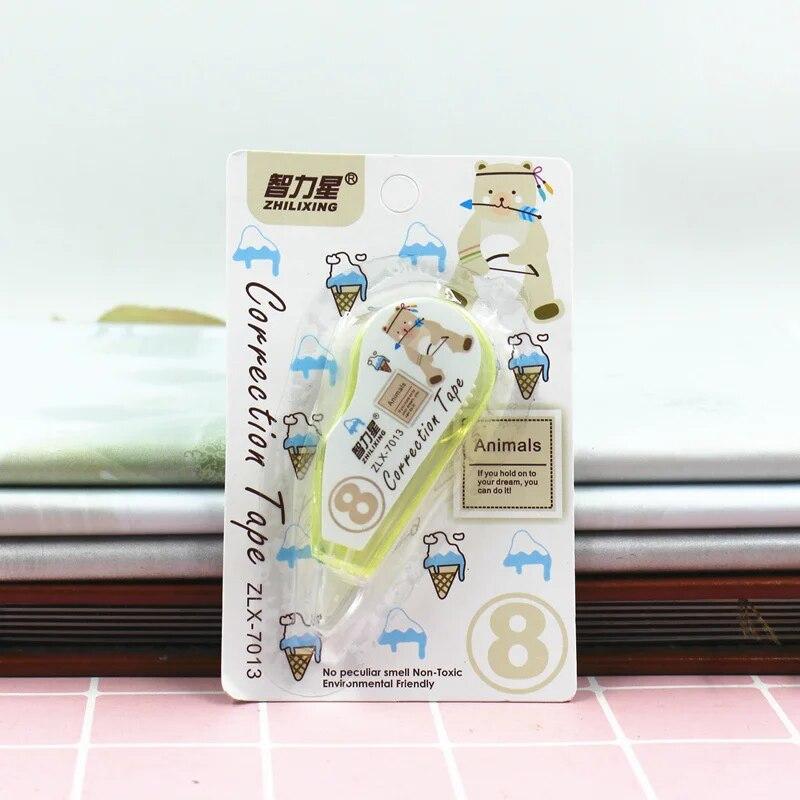 1 шт. Милые животные из мультфильмов, корректирующая лента, канцелярские принадлежности для офиса и школы